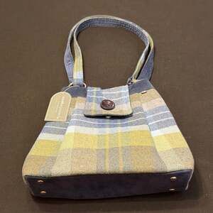 Earth Squared Ava Shoulder Bag Luffness Pastels & Grey Tweed Wool Purse